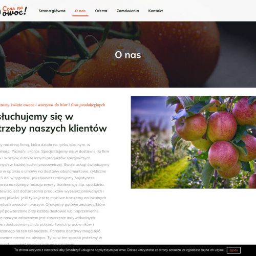 Dowóz owoców dla pracowników w Poznaniu