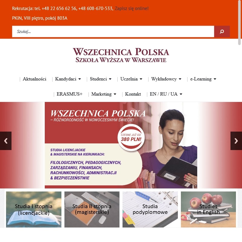 Tanie studia zaoczne w Warszawie